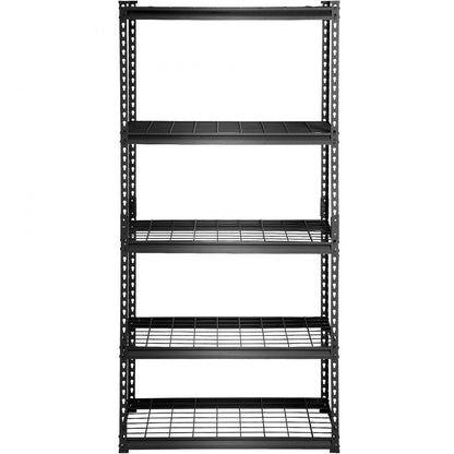 ODDTOOLS Storage Shelving Unit, 5-Tier Adjustable, 2000 lbs Capacity, Heavy Duty Garage Shelves Metal Organizer Wire Rack, Black, 36" L x 16" W x 72" H for Kitchen Pantry Basement Bathroom Laundry Closet