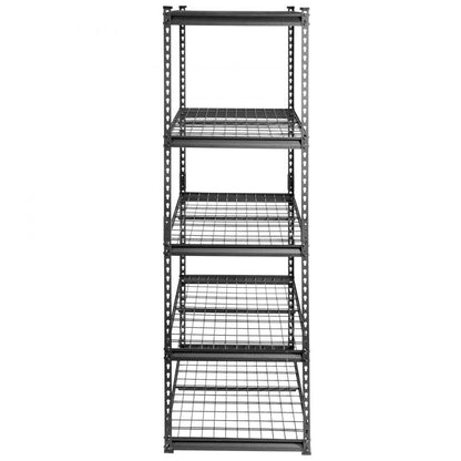 ODDTOOLS Storage Shelving Unit, 5-Tier Adjustable, 2000 lbs Capacity, Heavy Duty Garage Shelves Metal Organizer Wire Rack, Black, 48" L x 24" W x 72" H for Kitchen Pantry Basement Bathroom Laundry Closet