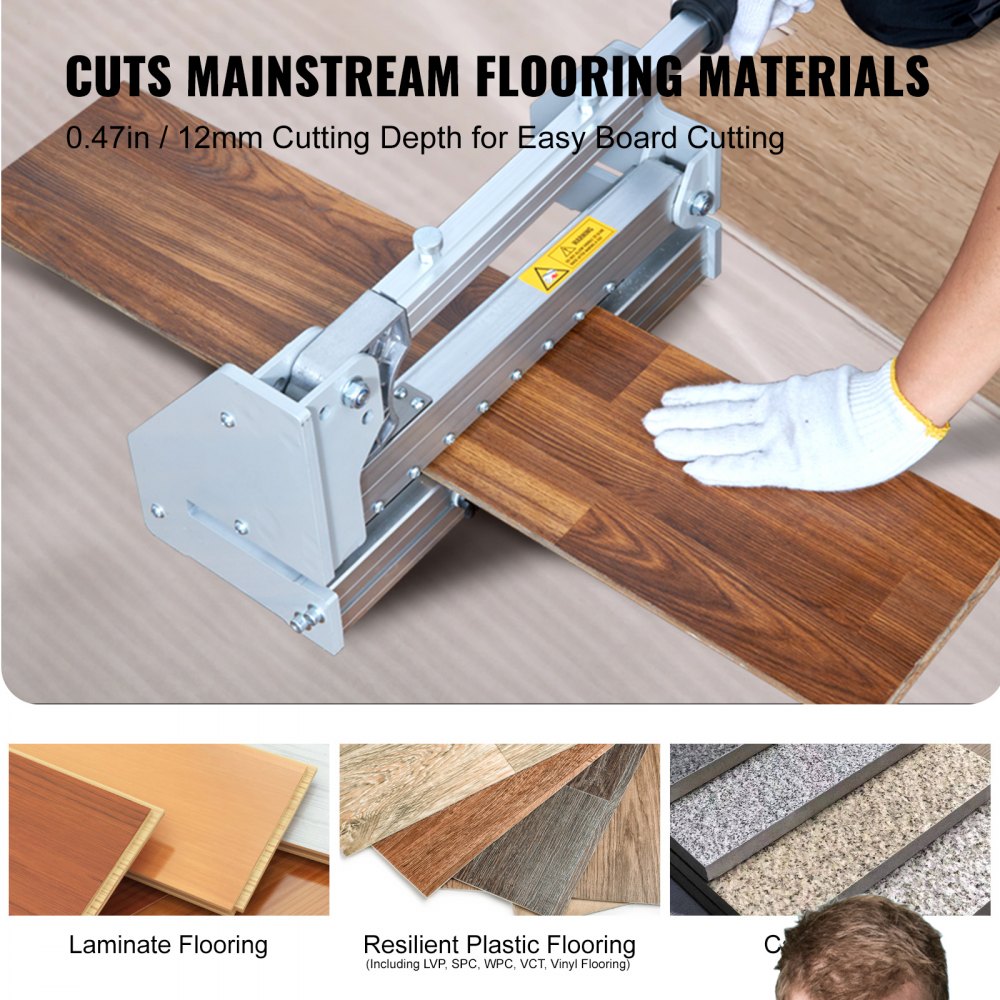 ODDTOOLS Floor Cutter 13 inch, Cuts Vinyl Plank, Laminate, Siding, 0.47in Cutting Depth Effortless And Easy Cutting, Vinyl Plank Cutter for LVP, WPC, SPC, LVT, VCT, PVC, and More