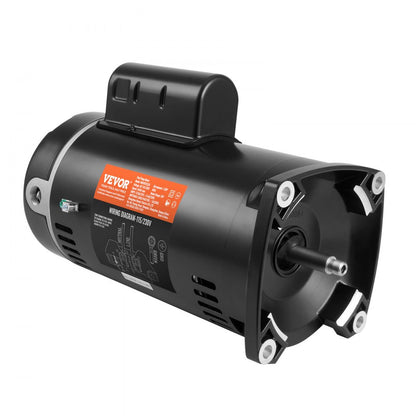 ODDTOOLS 1.5HP Pool Pump Motor 115/230V 12.8/6.4A 56Y 3450RPM 90μF/250V Capacitor