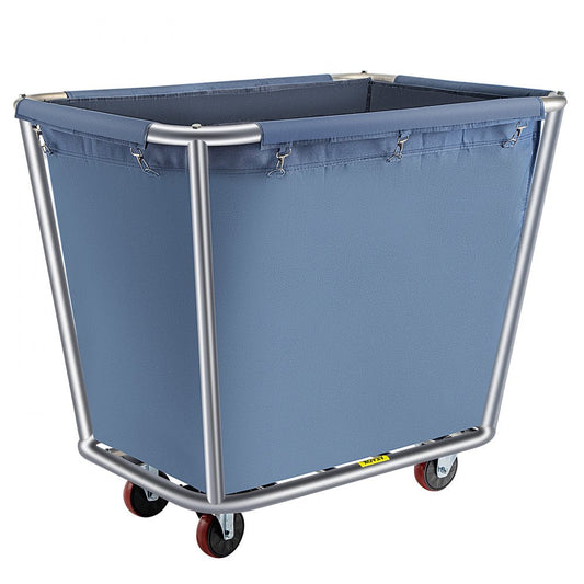 ODDTOOLS Basket Truck, 8 Bushel Steel Canvas Laundry Basket, 3" Diameter Wheels Truck Cap Basket Canvas Laundry Cart Usually Used to Transport Clothes, Store Sundries Suitable for Hotel, Home, Hospital