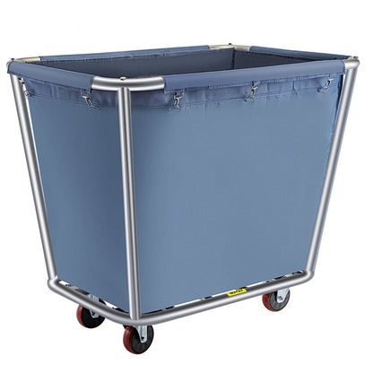 ODDTOOLS Basket Truck, 8 Bushel Steel Canvas Laundry Basket, 3" Diameter Wheels Truck Cap Basket Canvas Laundry Cart Usually Used to Transport Clothes, Store Sundries Suitable for Hotel, Home, Hospital