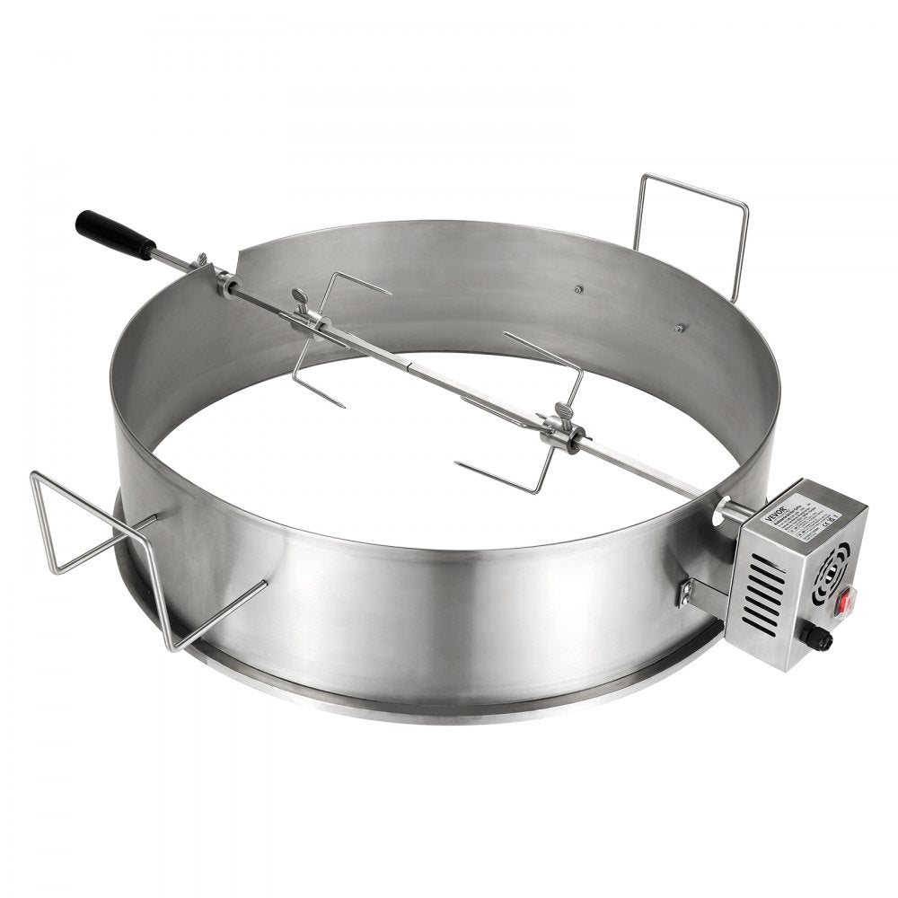 ODDTOOLS BBQ Rotisserie Ring Kit for 22" Kettle Charcoal Grills Stainless Steel