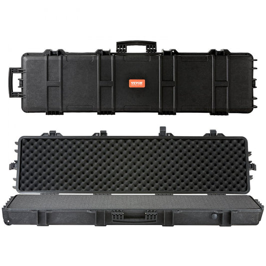 ODDTOOLS Tactical Range Case, Outdoor Tactical Hard Case with 3 Layers Fully-protective Foams, 50 inch lockable Hard Tactical Range Case with Wheels, IP67 Waterproof & Crushproof