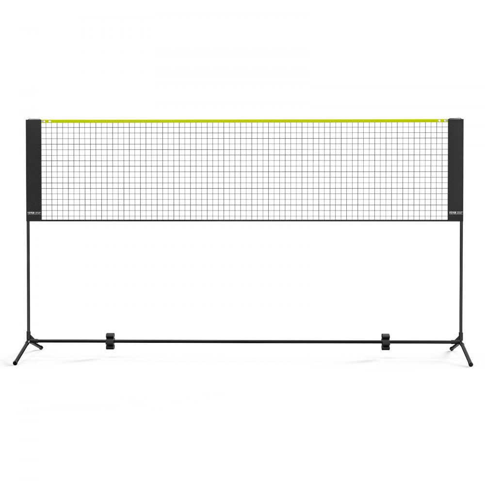 ODDTOOLS Badminton Net, Height Adjustable Volleyball Net, 10ft Wide Foldable Pickleball Net, Portable Easy Setup Tennis Net Set with Poles, Stand and Carry Bag, for Kids Backyard Game Indoor Outdoor Use