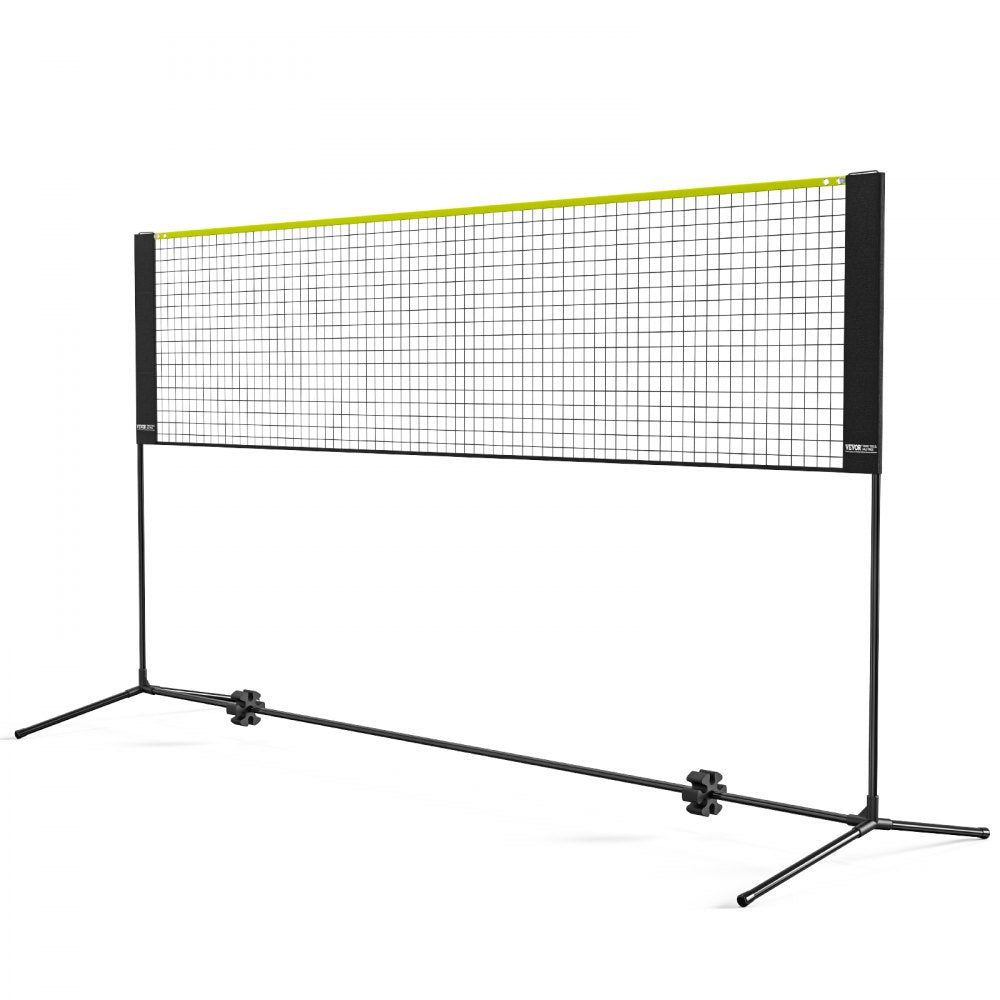 ODDTOOLS Badminton Net, Height Adjustable Volleyball Net, 10ft Wide Foldable Pickleball Net, Portable Easy Setup Tennis Net Set with Poles, Stand and Carry Bag, for Kids Backyard Game Indoor Outdoor Use