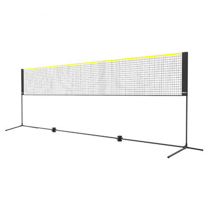 ODDTOOLS Badminton Net, Height Adjustable Volleyball Net, 17ft Wide Foldable Pickleball Net, Portable Easy Setup Tennis Net Set with Poles, Stand and Carry Bag, for Kids Backyard Game Indoor Outdoor Use