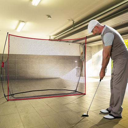 ODDTOOLS 10.8x7ft Golf Practice Hitting Net Indoor Personal Driving Range Training