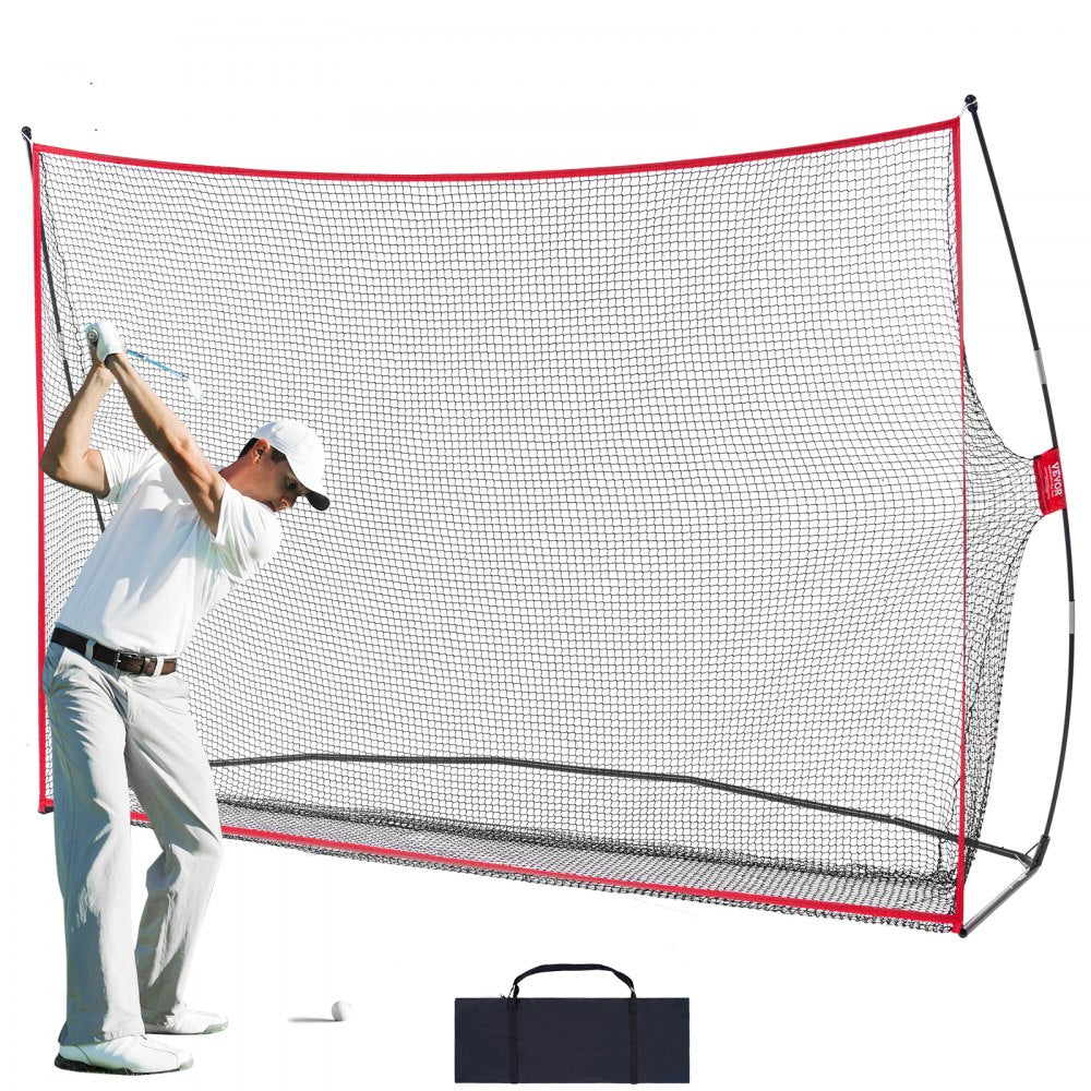 ODDTOOLS 10.8x7ft Golf Practice Hitting Net Indoor Personal Driving Range Training