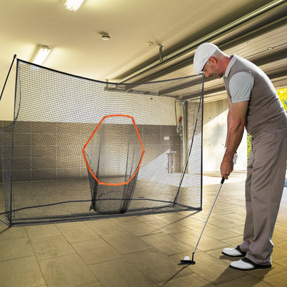 ODDTOOLS 10.8x7ft Golf Practice Hitting Net Indoor Personal Driving Range Training