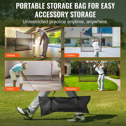 ODDTOOLS 7.8x7ft Golf Practice Hitting Net Indoor Personal Driving Range Training