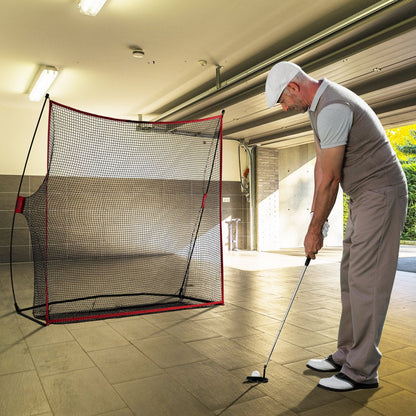 ODDTOOLS 7.8x7ft Golf Practice Hitting Net Indoor Personal Driving Range Training