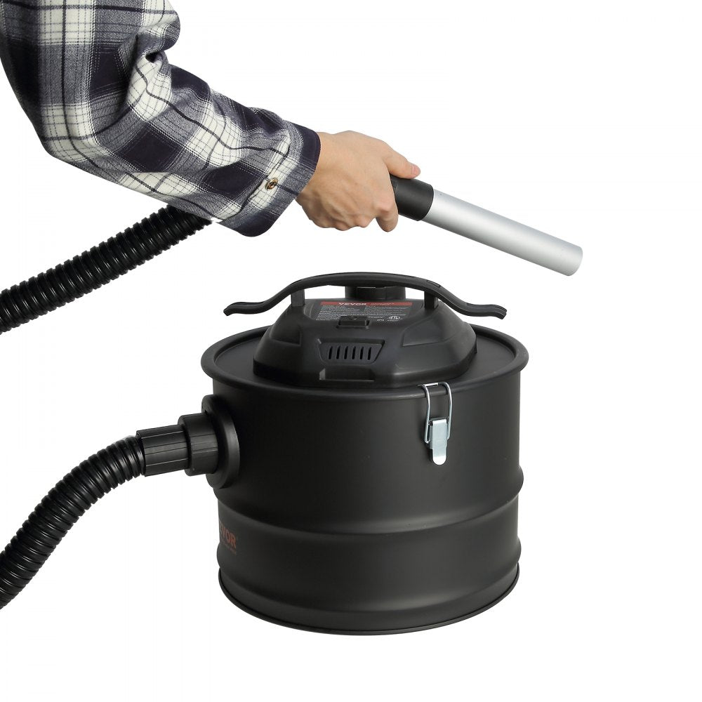 ODDTOOLS Ash Vacuum Cleaner, 4 Gallon with 1200W Powerful Suction, Ash Vac Collector with 47.2 in Flexible Hose, for Fireplaces,  Log Burner, Grills, Pellet Stoves, Wood Stove, Pizza Ovens, Fire Pits