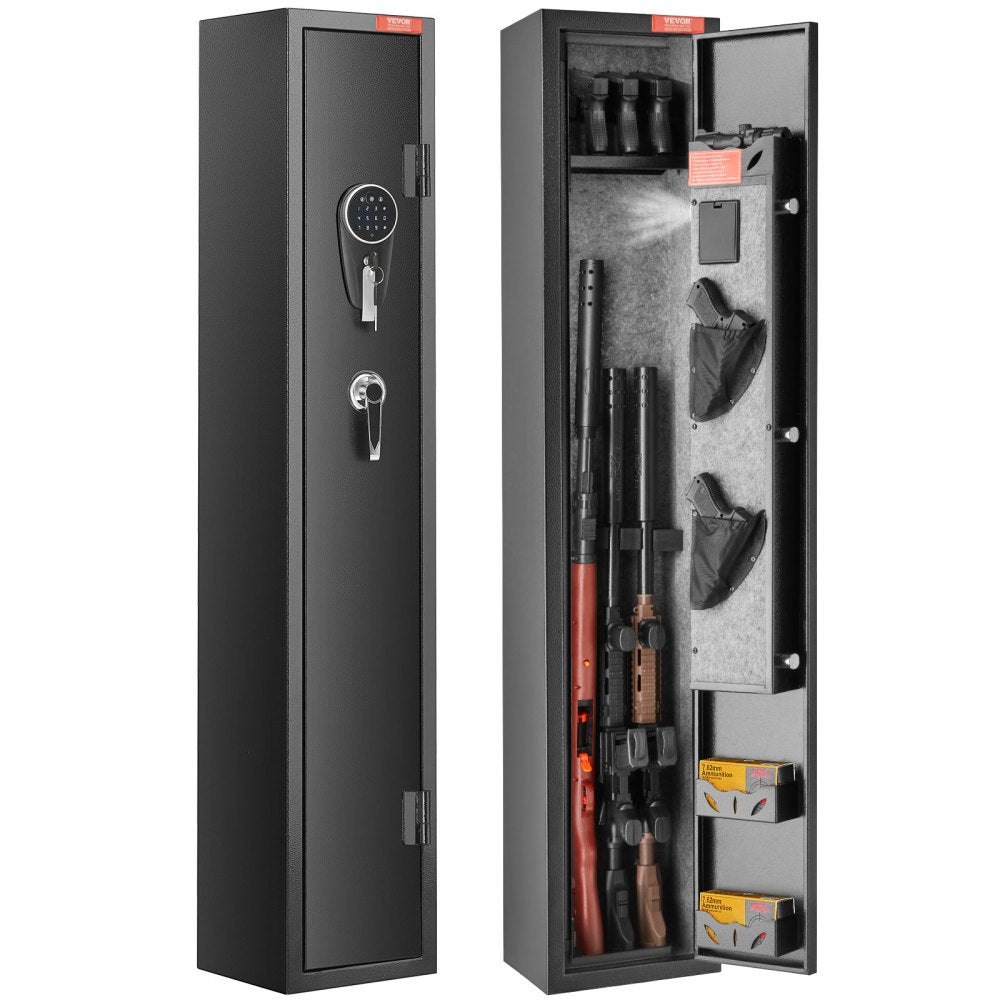 ODDTOOLS 3 Rifles Gun Safe, Rifle Safe with Lock & Digital Keypad, Quick Access Gun Storage Cabinet with Removable Shelf, Pistol Rack, Rifle Cabinet for Home Rifle and Pistols