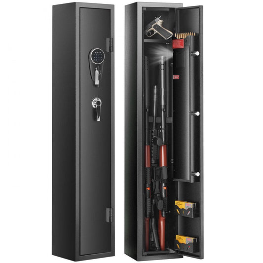 ODDTOOLS 3 Gun Safe, Gun Security Cabinet with Lock & Digital Keypad, Quick Access Gun Storage Cabinet with Removable Shelf, Pistol Rack, Gun Cabinet for Home Long Gun and Pistols